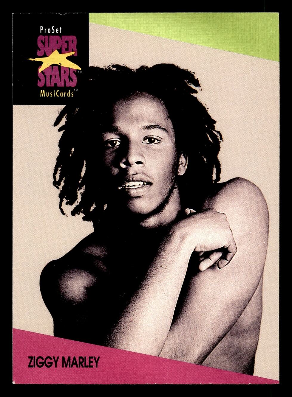 1991 Pro Set SuperStars MusiCards #70 Ziggy Marley Card